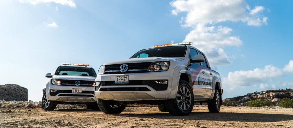 2 Security Trucks from Blue Bay Security